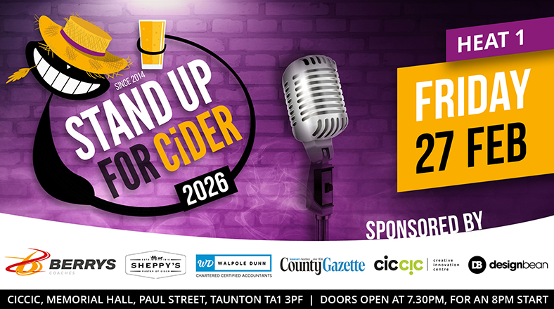 Stand Up for Cider – Comedy Show & Competition 2026 – Fri 27th Feb