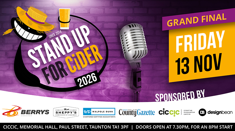 Stand Up for Cider – Comedy Show & Competition 2026 Final – Fri 13th Nov